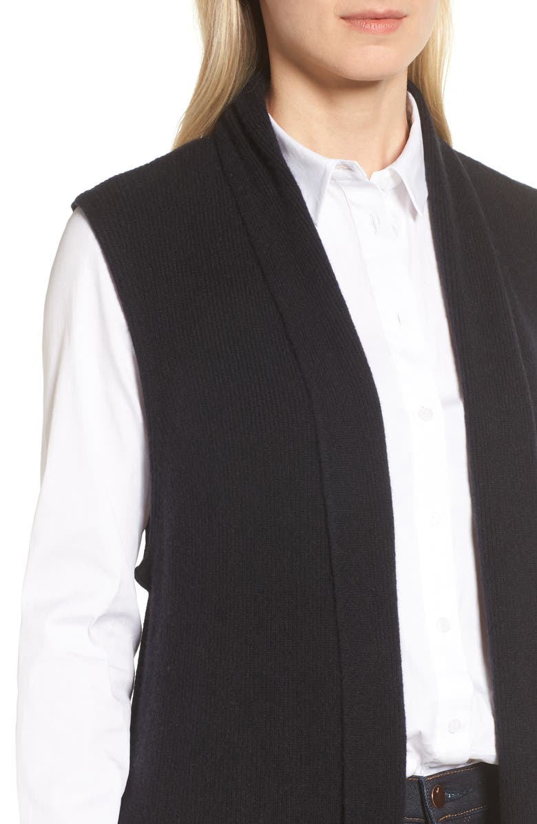 Halogen<sup>®</sup> Ribbed Cashmere Vest, Alternate, color, 