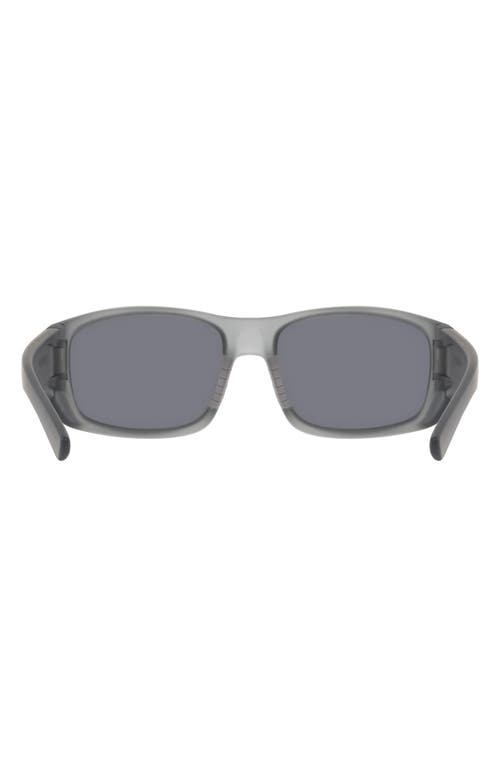 Dragon 64mm Oversize Rectangular Sunglasses In Grey/silver Flash