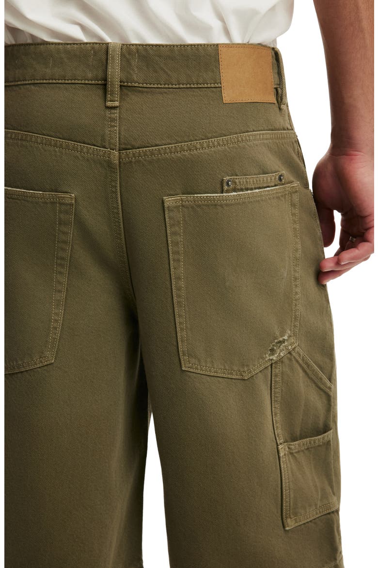 Men's Y2k Super Baggy Jort, Alternate, color, Carpenter Garage Green