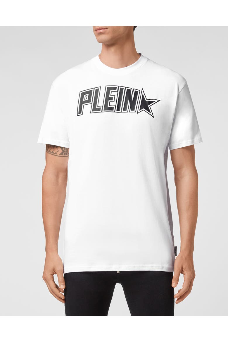 T-Shirt Round Neck Men, Main, color, white