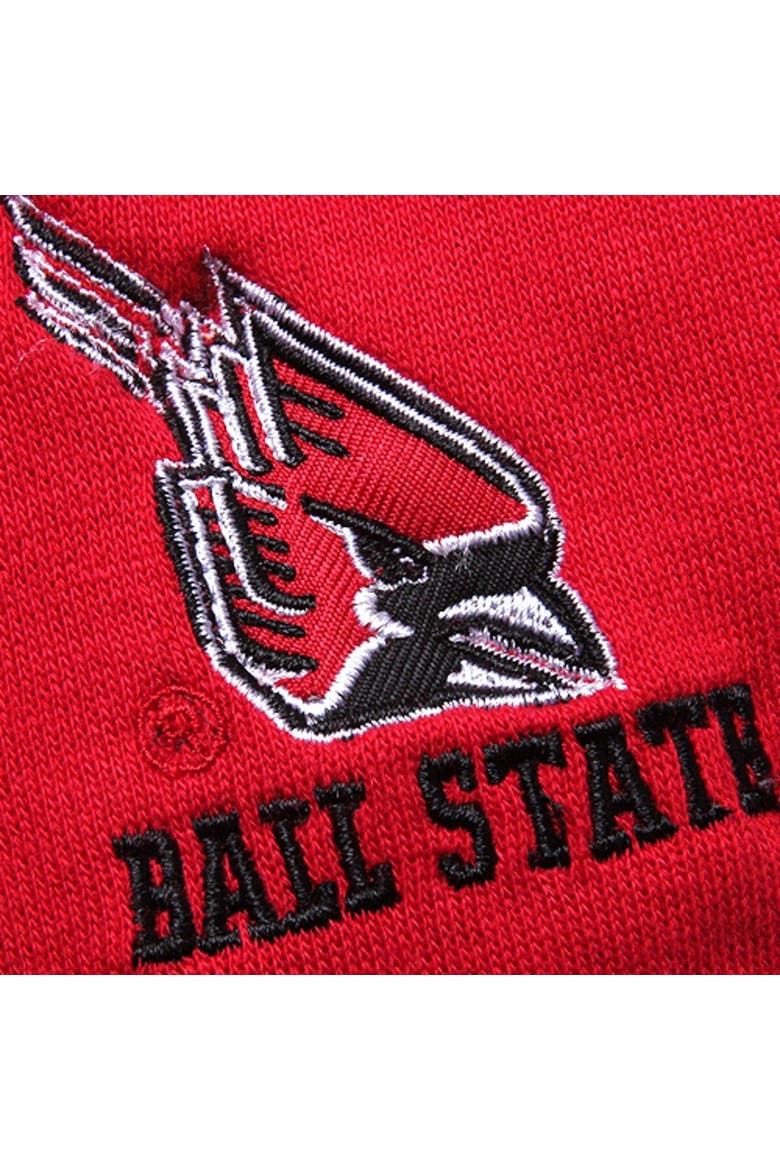 Women's Stadium Athletic Cardinal Ball State Cardinals Arched Name Full-Zip Hoodie, Alternate, color, Cardinal