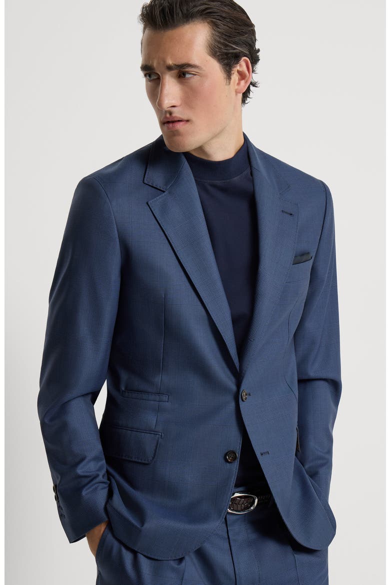 Prince of Wales blazer, Alternate, color, Blue