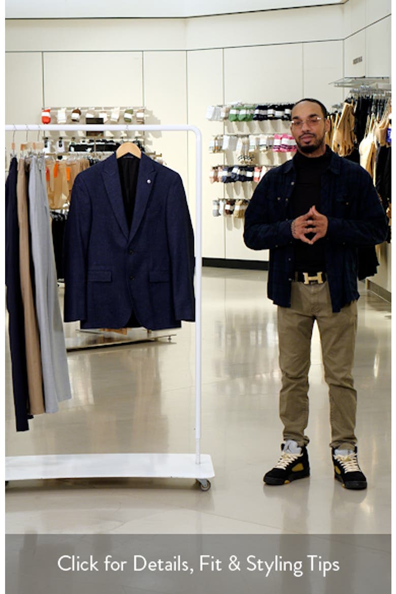 Rawdon Slim Fit Stretch Wool & Linen Sport Coat video