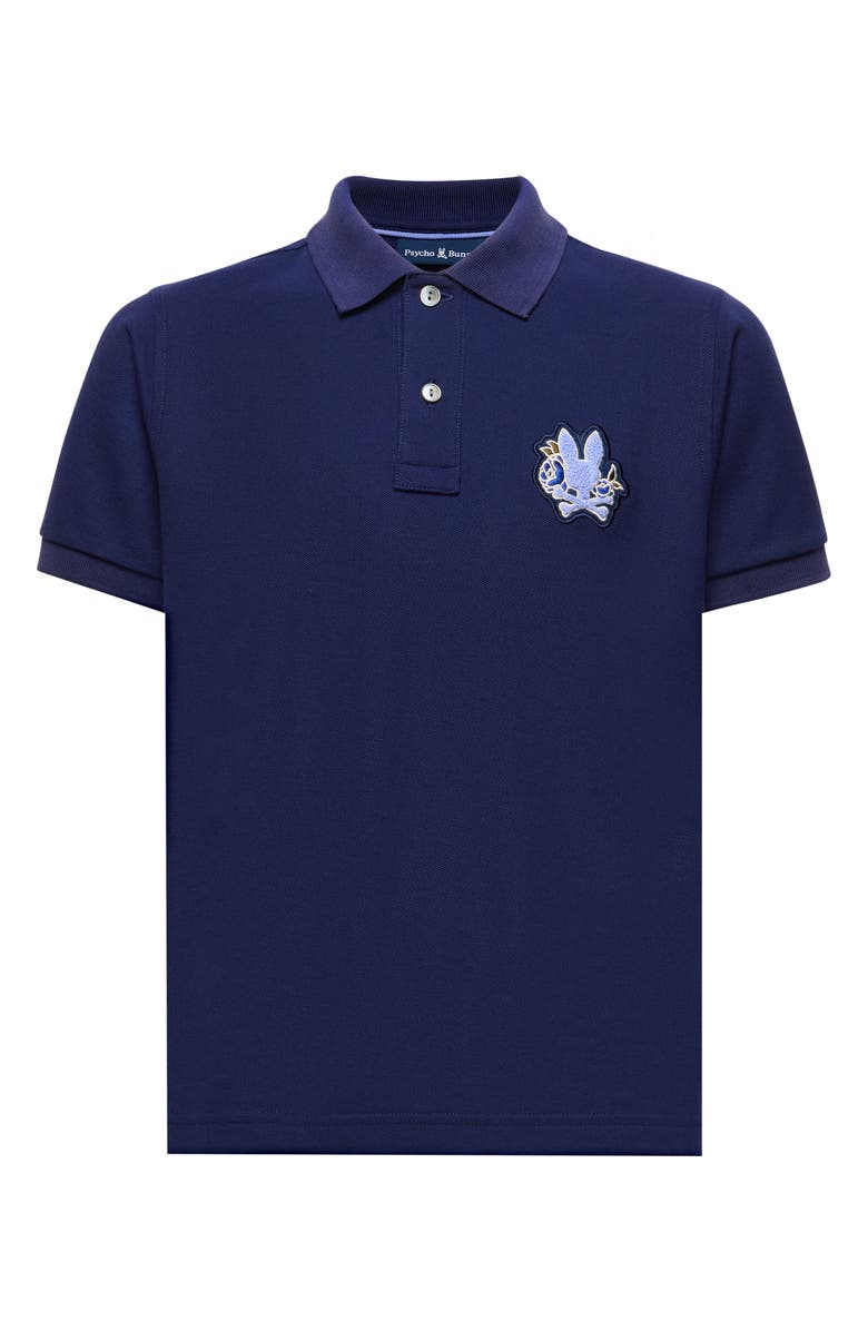 Psycho Bunny Kids' Auguste Piquè Polo, Main, color, Evening Blue