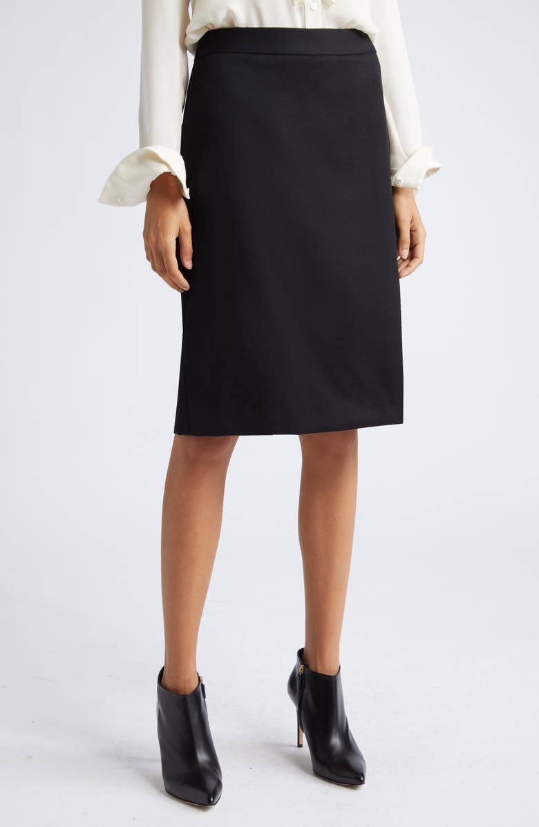 Nili Lotan Pippa Wool Skirt, Main, color, 