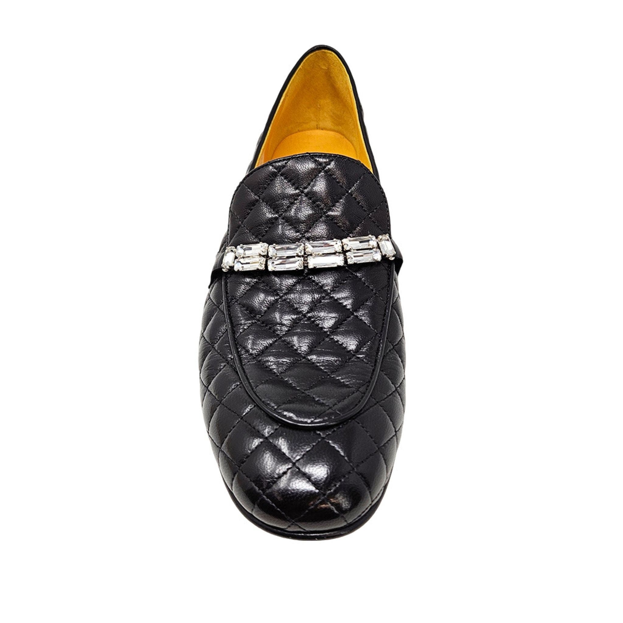 Madison Maison Flat Quilted Loafer, Alternate, color, Black