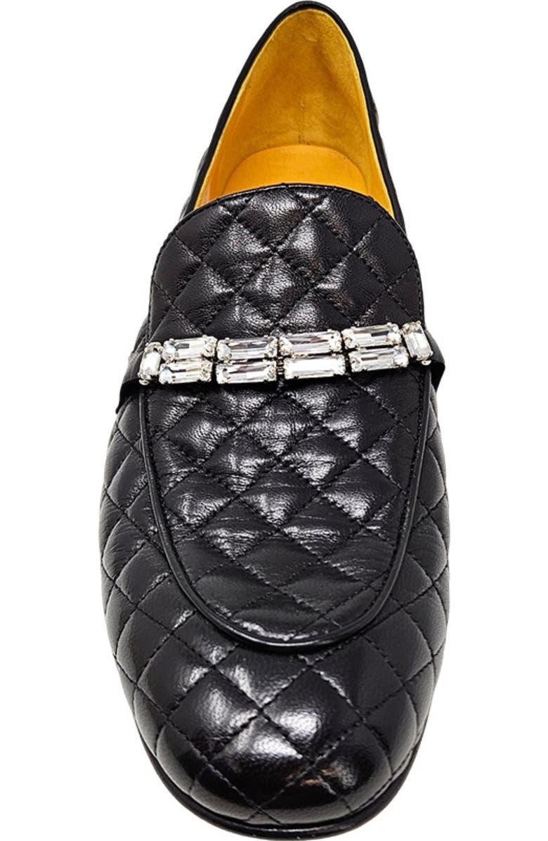 Madison Maison Flat Quilted Loafer, Alternate, color, Black