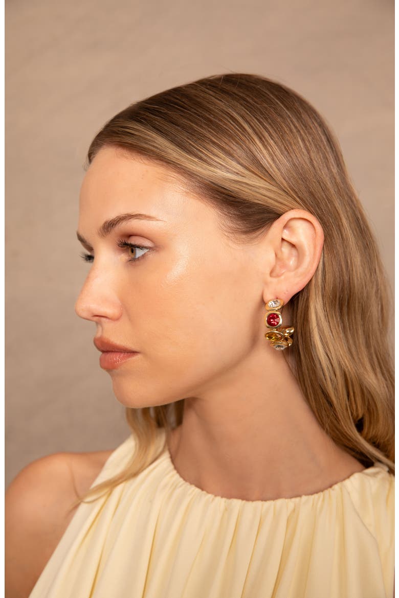 Sevilla Hoop Earrings, Alternate, color, AUTUMN