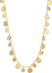 NEST Jewelry Hammered Disc Necklace