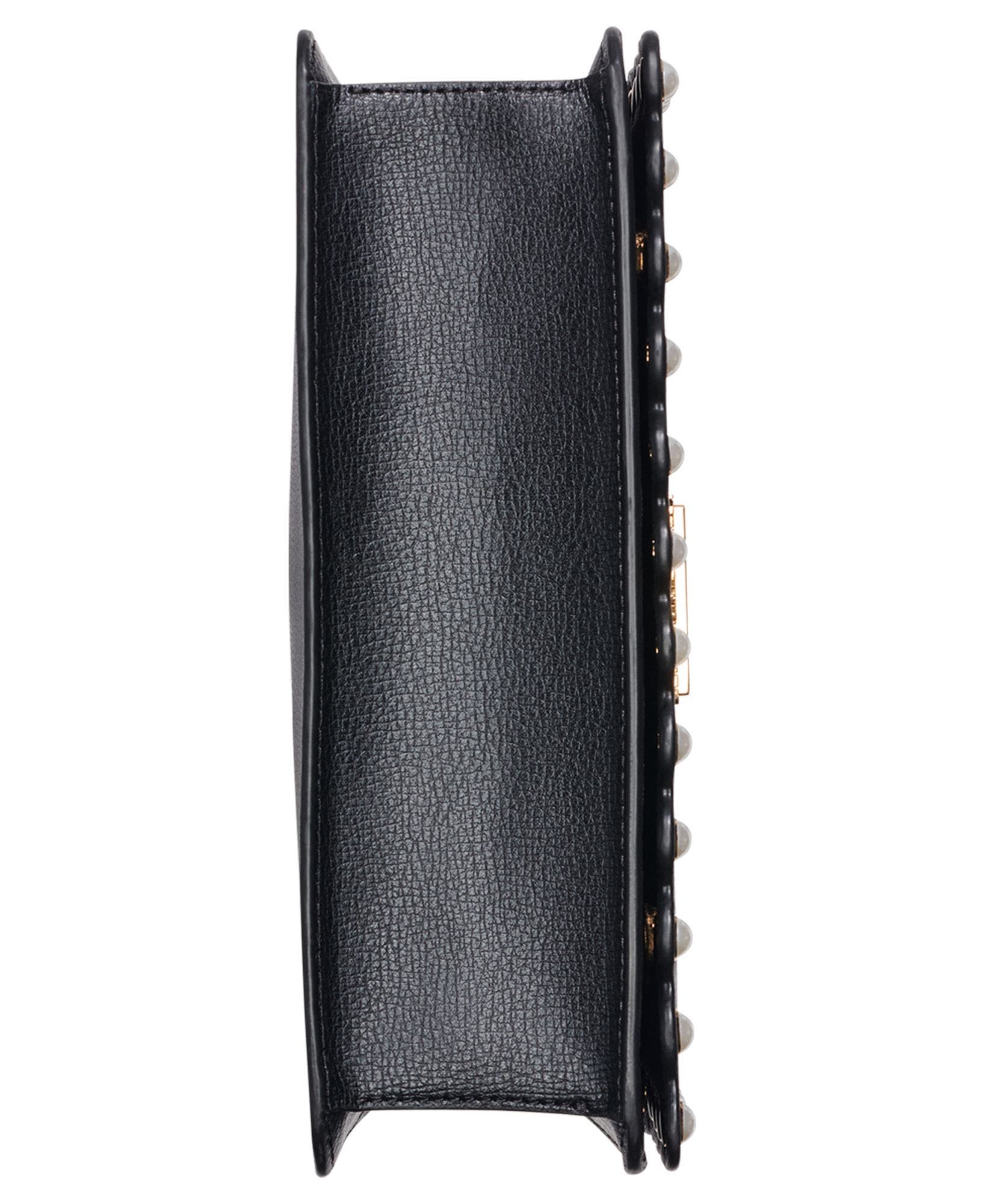 Simone Crossbody with Pearls, Alternate, color, Black/Gold