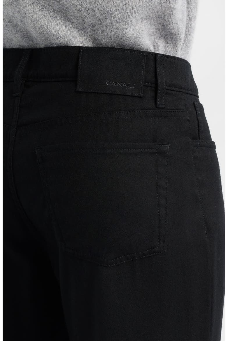 Lightweight Regular Fit Wool Flannel Pants, Alternate, color, BLACK