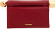 Jacquemus La Pochette Rond Carré Leather Clutch