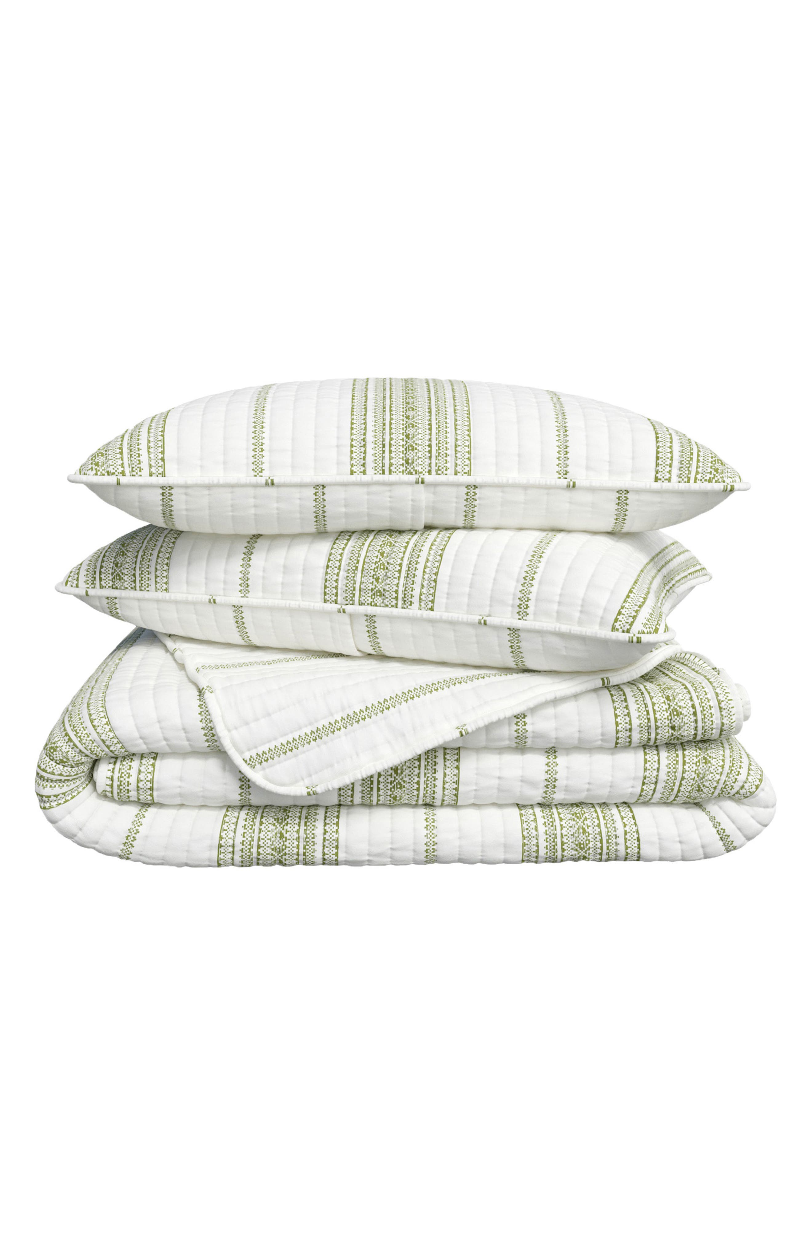Woven & Weft Farmhouse Stripe Quilt Set
