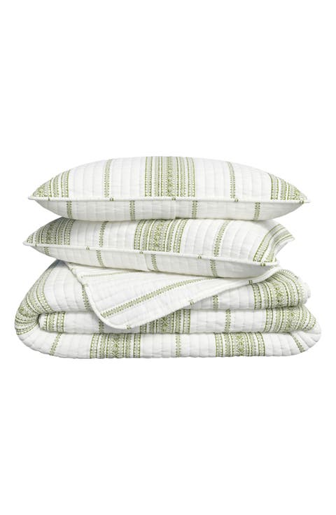 Farmhouse Stripe Quilt Set