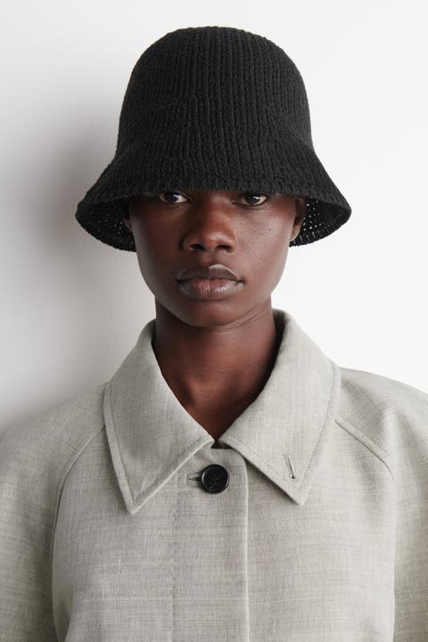 Open-Knit Bucket Hat
