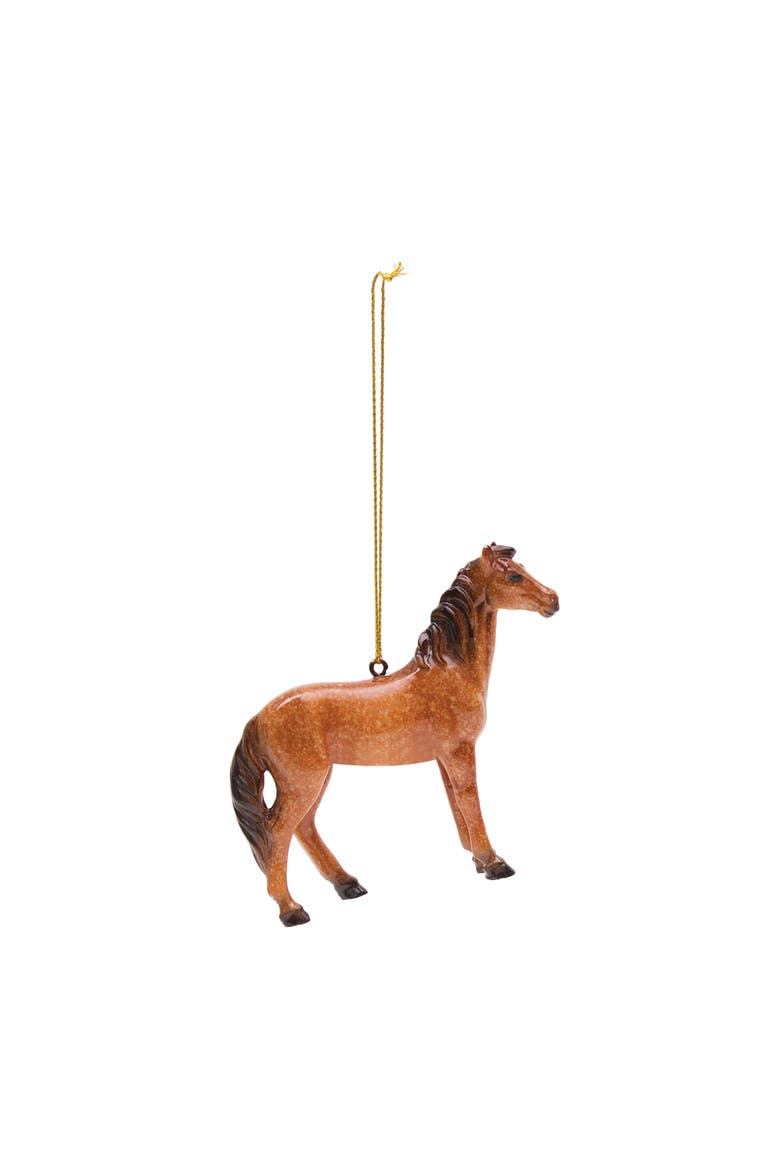 Brown Horse Ornament, Main, color, Brown