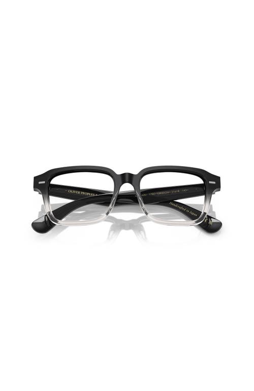 Oliver Peoples 51mm Rectangle Optical Glasses In Black