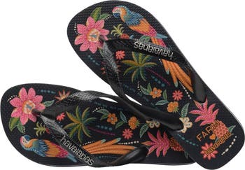 x Farm Rio Print Footbed Flip Flop