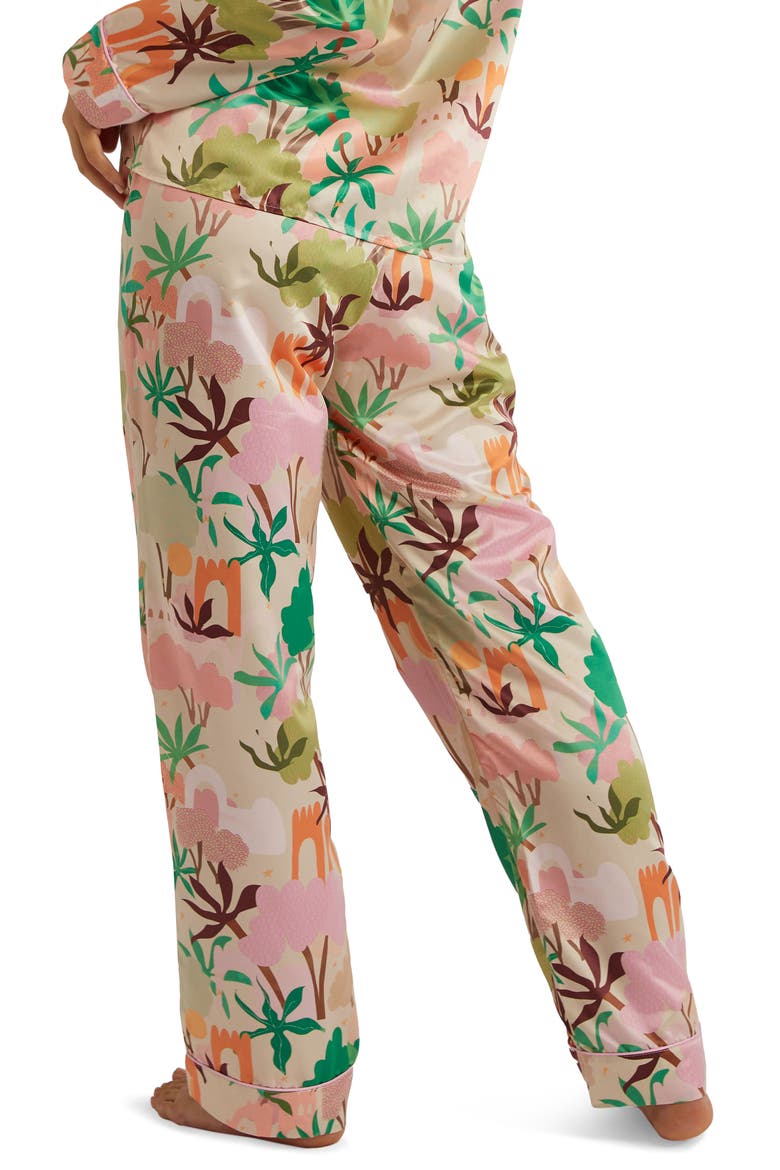 x Alja Horvat Pajama Pants, Alternate, color, ABSTRACT