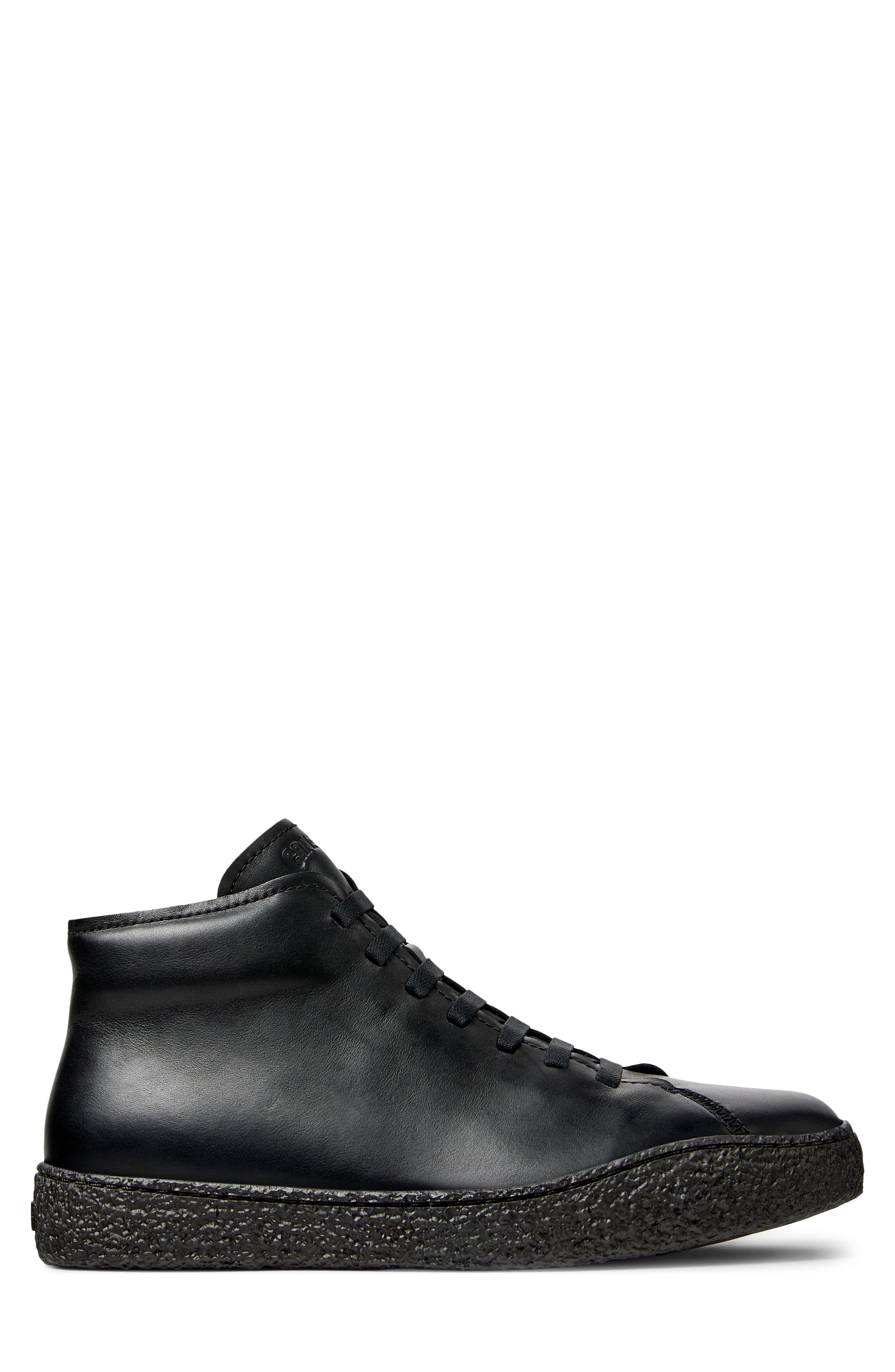 Peu Terreno Leather Ankle Boot, Alternate, color, BLACK