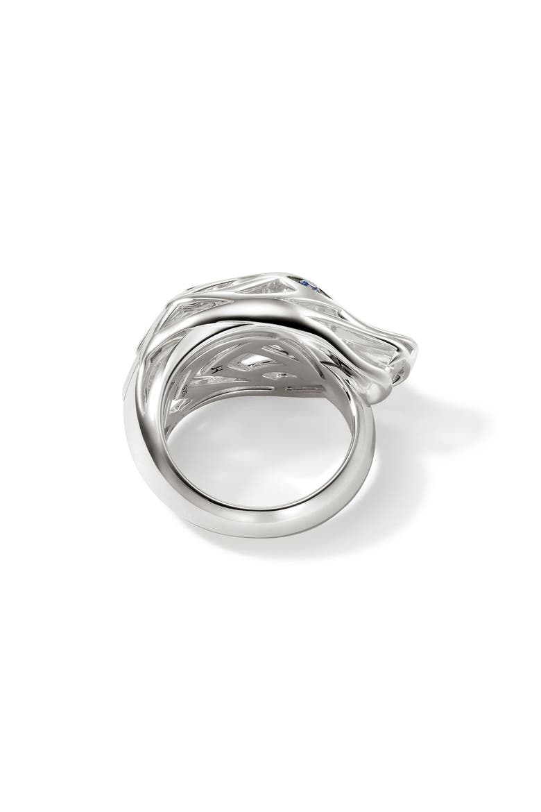 Naga Sapphire Ring, Alternate, color, SILVER