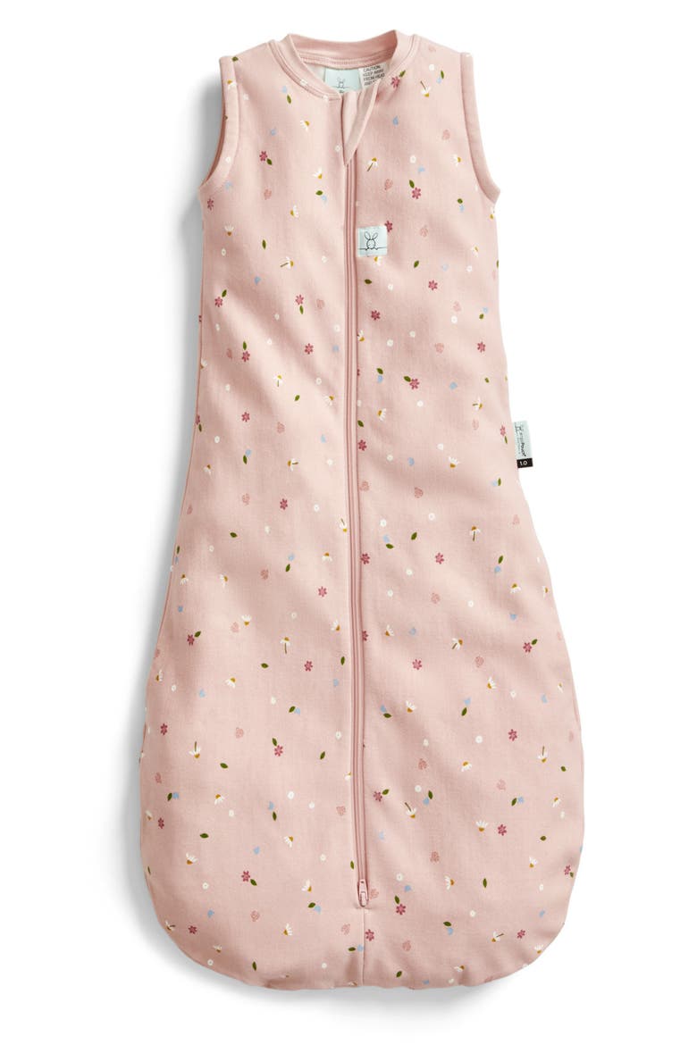 0.2 Tog Organic Cotton Wearable Blanket, Main, color, DAISIES