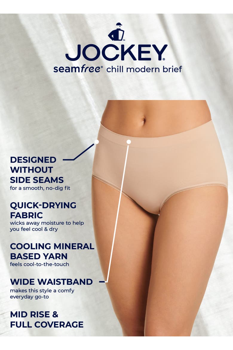 Women's Seamfree Chill Modern Brief, Alternate, color, Brilliant Blue
