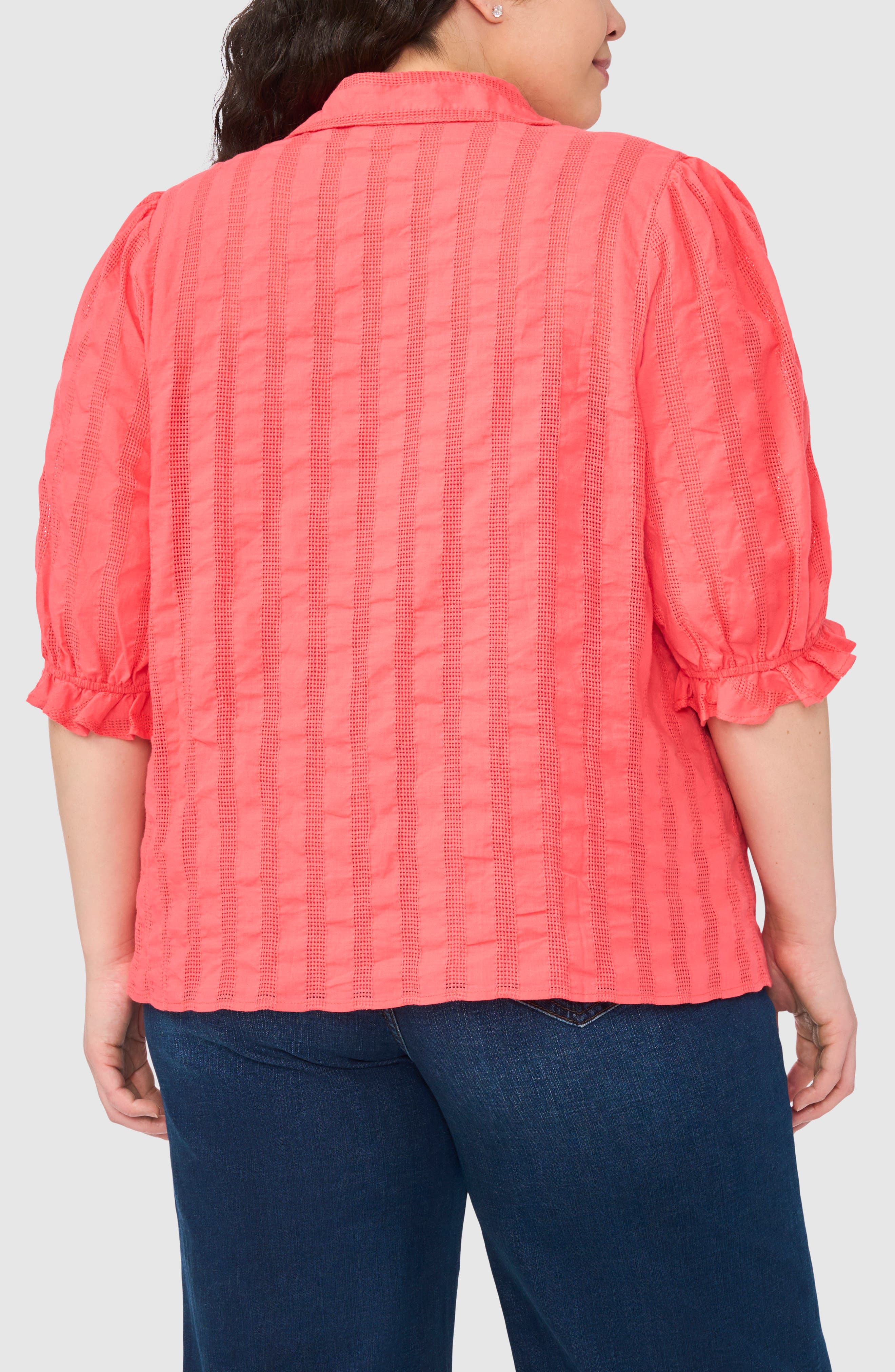 Puff Sleeve Cotton Top - image 2