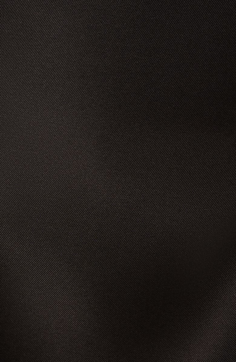 Adrianna Papell Roll Neck Mikado Fit & Flare Dress, Alternate, color, Black