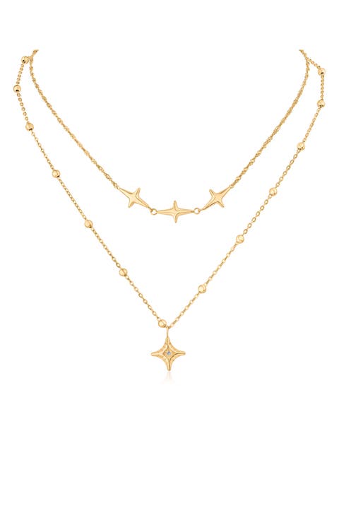 Celestial Layered Pendant Necklace