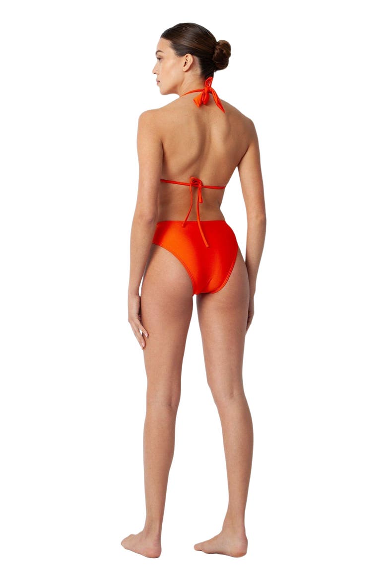 Bianca Bikini Swimsuit Top, Alternate, color, Tangerine