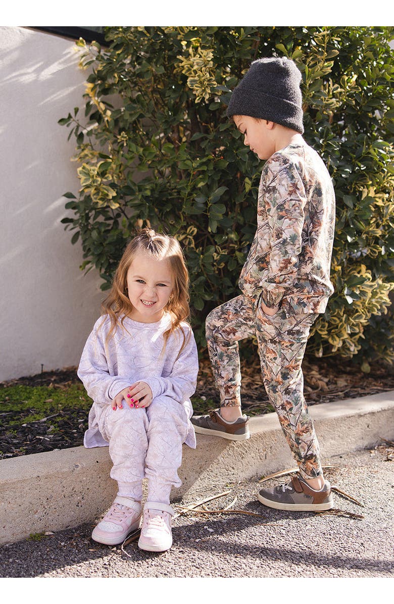 Charlie Lou Baby<sup>®</sup> Baby Sweatshirt and Jogger Set, Alternate, color, White Oak Camo
