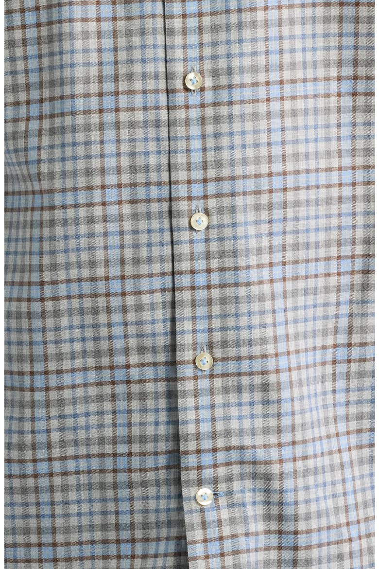 Redwood Plaid Long Sleeve Button-Up Shirt, Alternate, color, KONA