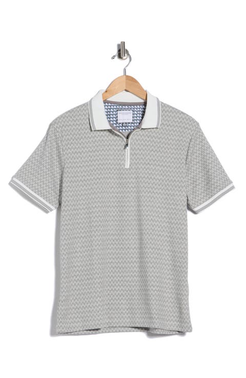Textured Geo Knit Polo