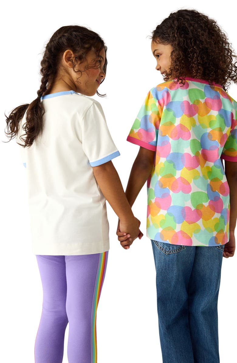 Little Bird Kids' 2-Pack Love Assorted Cotton Graphic T-Shirts, Alternate, color, 