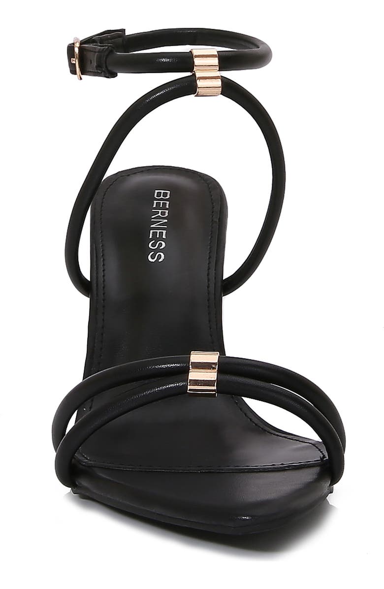 BERNESS Candelaria Ankle Wrap Sandal, Alternate, color, Black