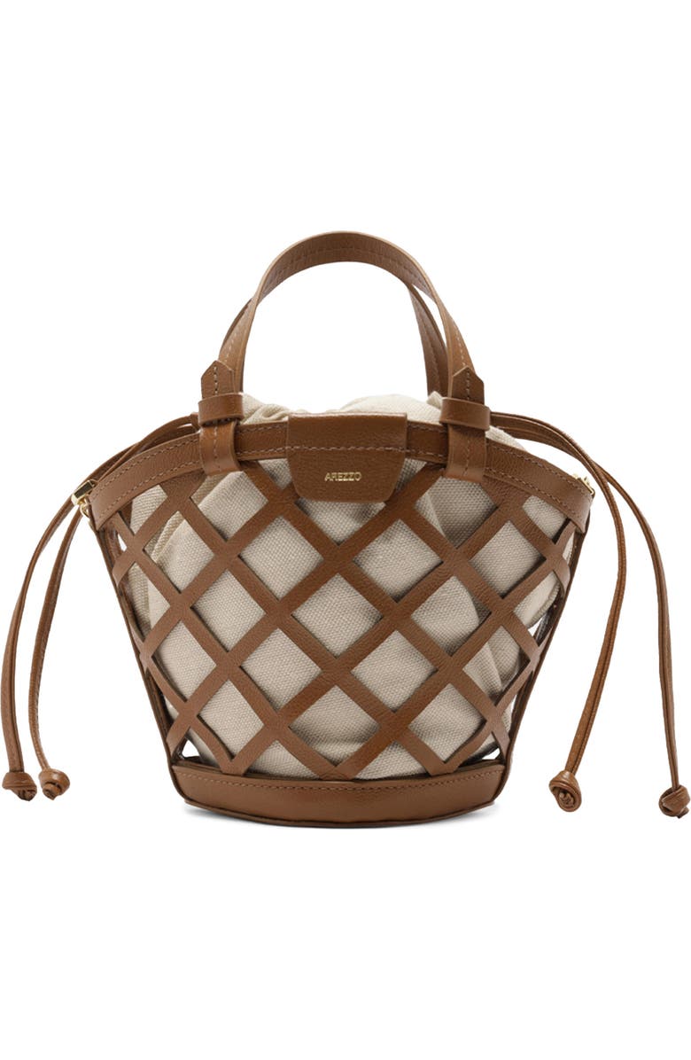 Arezzo Small Petra Leather Bucket Bag, Main, color,