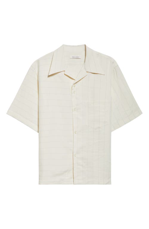 WALES BONNER WALES BONNER HIGHLIFE MIXED STRIPE BOWLING SHIRT