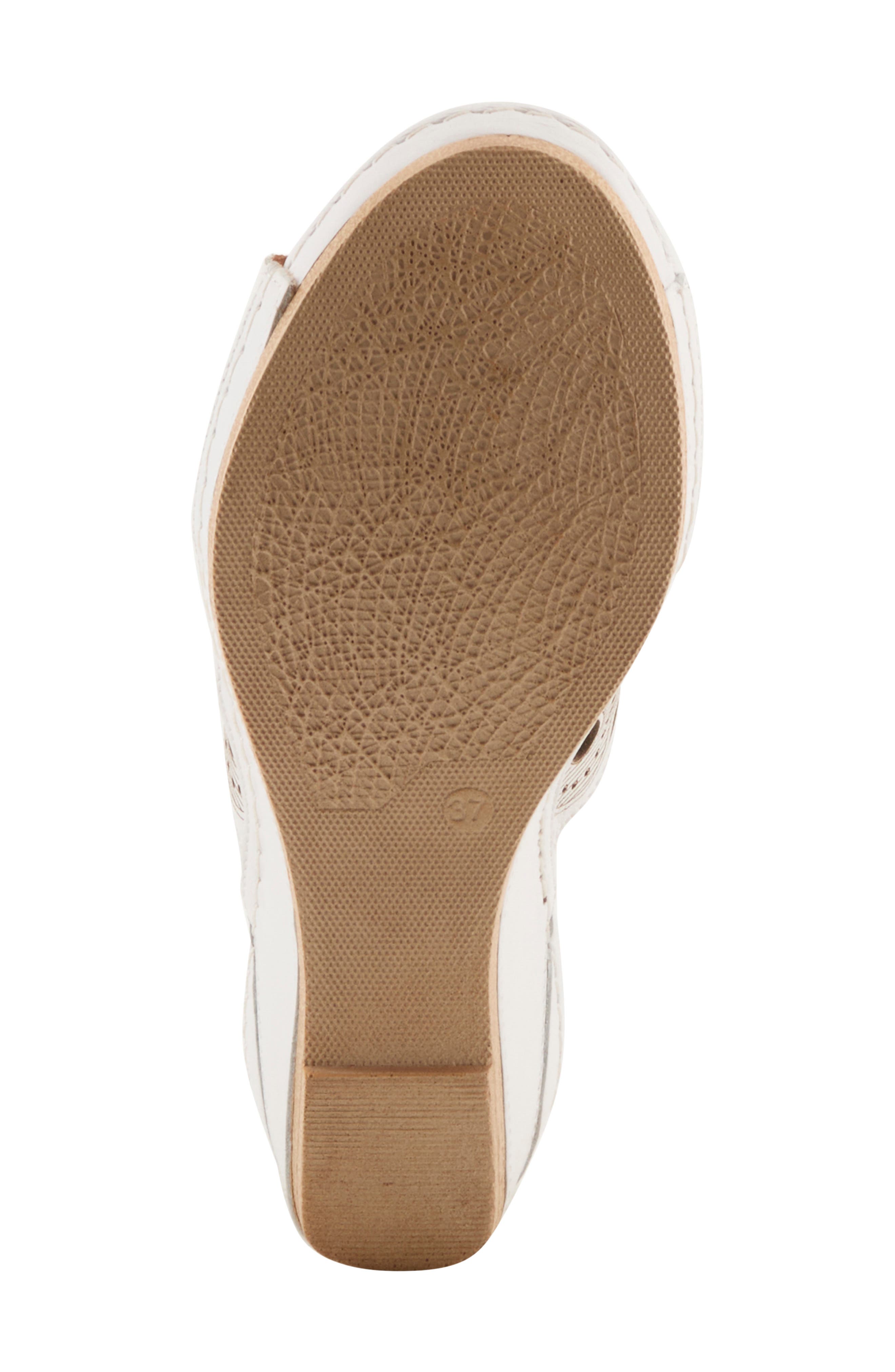 Spring Step Labarnas Platform Wedge Slide Sandal, Alternate, color, White