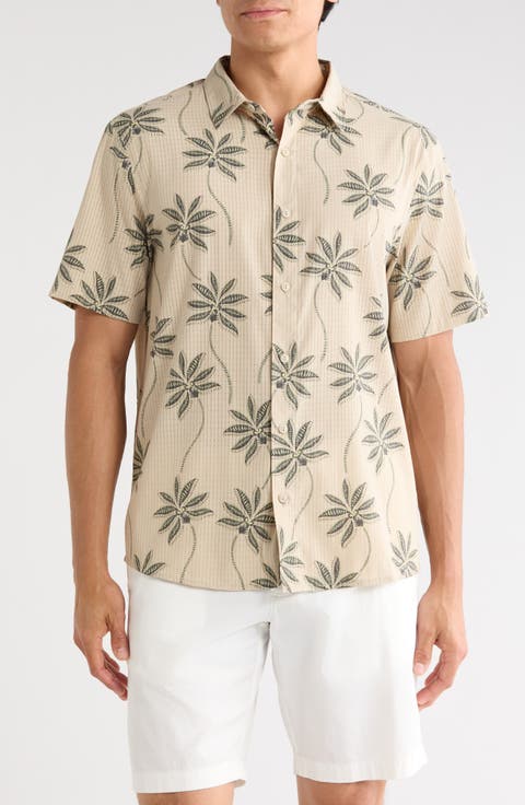 Bless Up Short Sleeve Button-Up Shirt