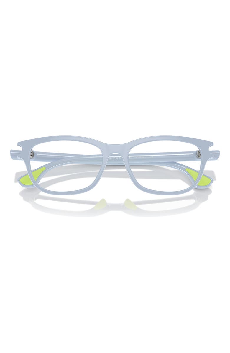 Burberry 49mm Rectangular Optical Glasses, Alternate, color, Light Blue / Demo Lens