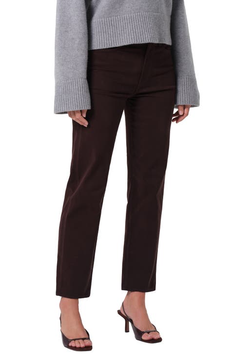 Caia High Waist Ankle Straight Leg Jeans (Barrister)