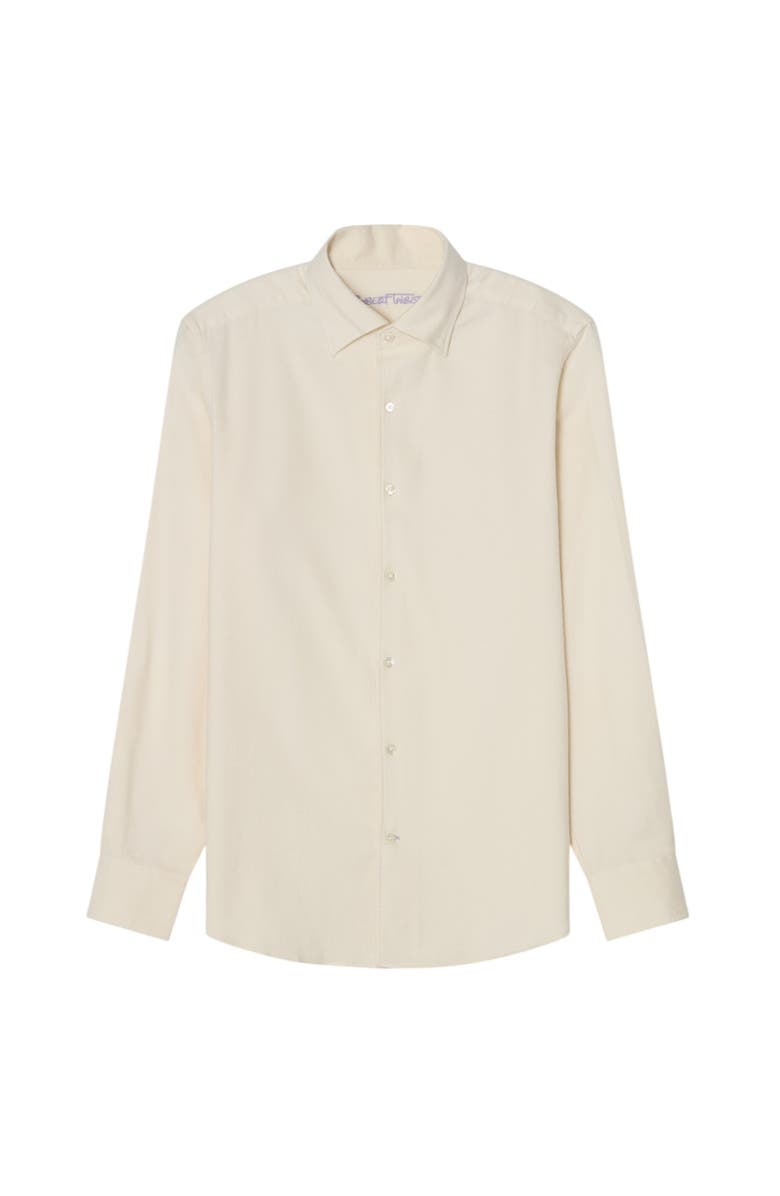 Robert Talbott Morgan Luxe Flannel Shirt, Main, color, Cream