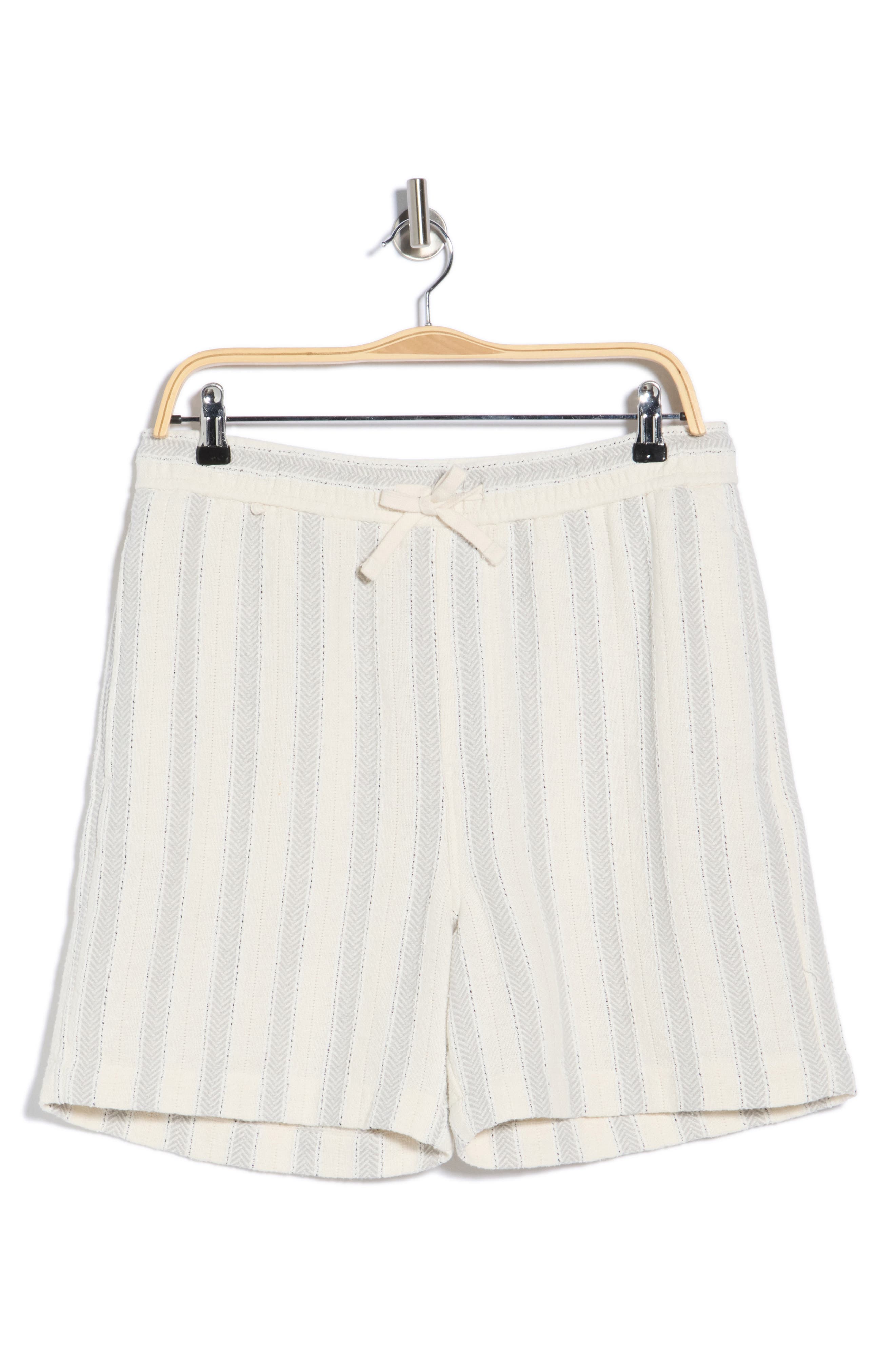 DENIM AND FLOWER Textured Drawstring Shorts