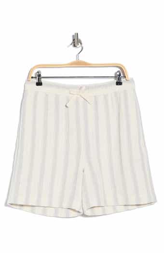 DENIM AND FLOWER Textured Drawstring Shorts