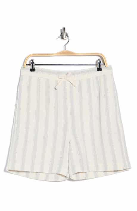 DENIM AND FLOWER Textured Drawstring Shorts
