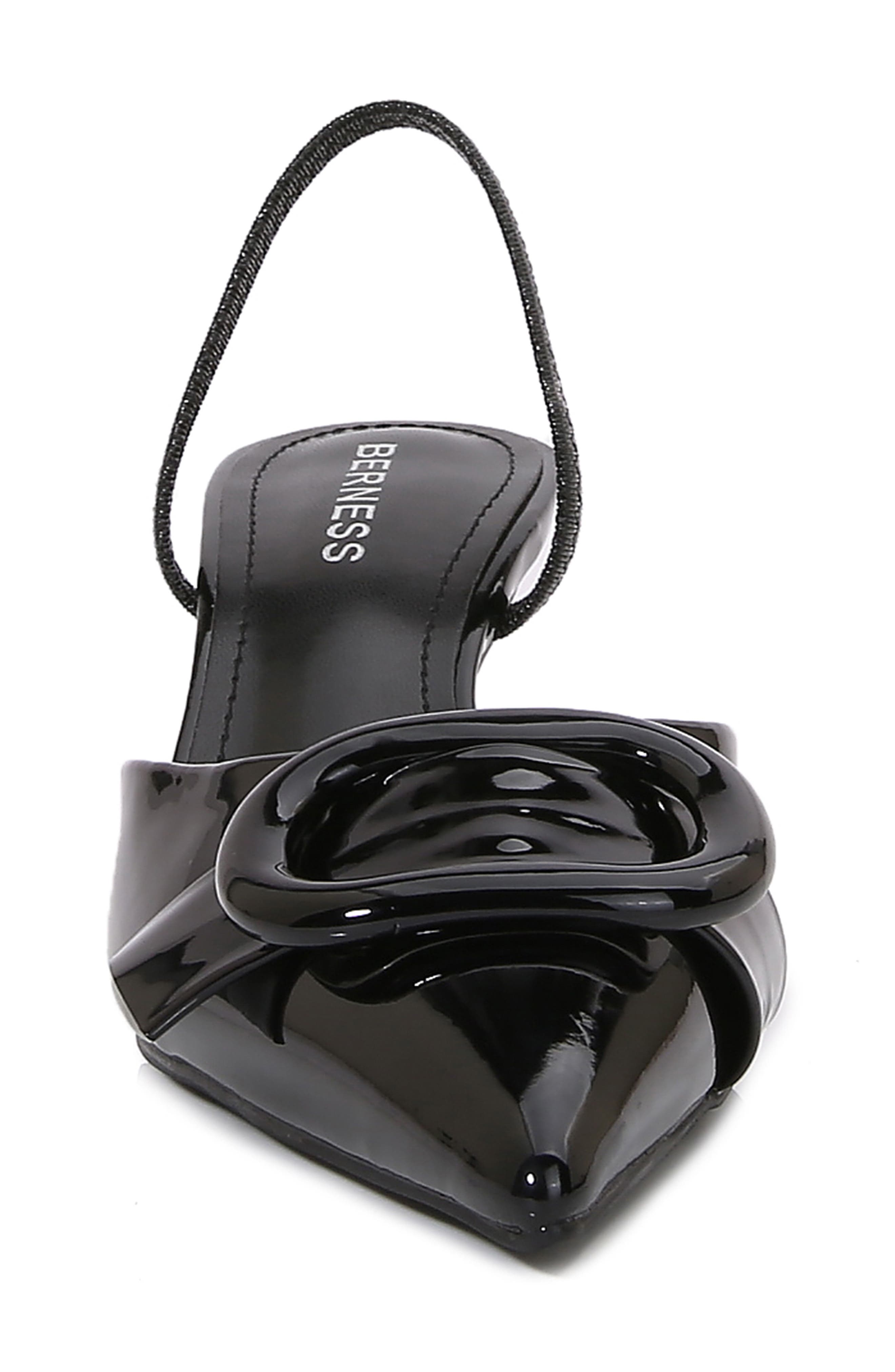 BERNESS Chiara Buckle Slingback Pump, Alternate, color, Black