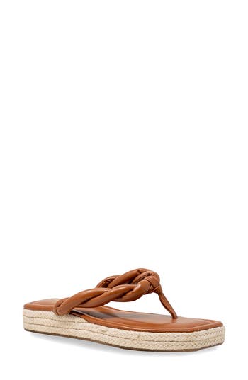 Chase & Chloe Chase And Chloe Twist Strap Espadrille Sandal