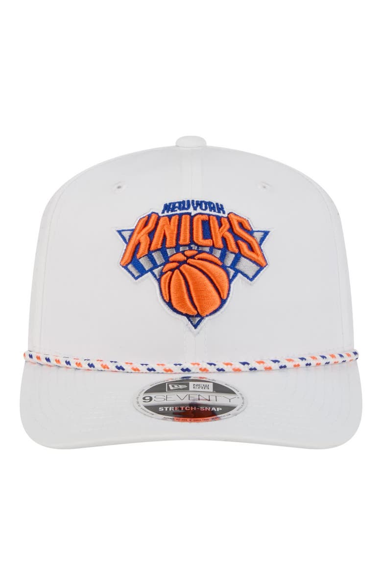 New Era Men's New Era White New York Knicks 2026 NBA All-Star Game Rope Vented 9SEVENTY Adjustable Hat, Alternate, color, White