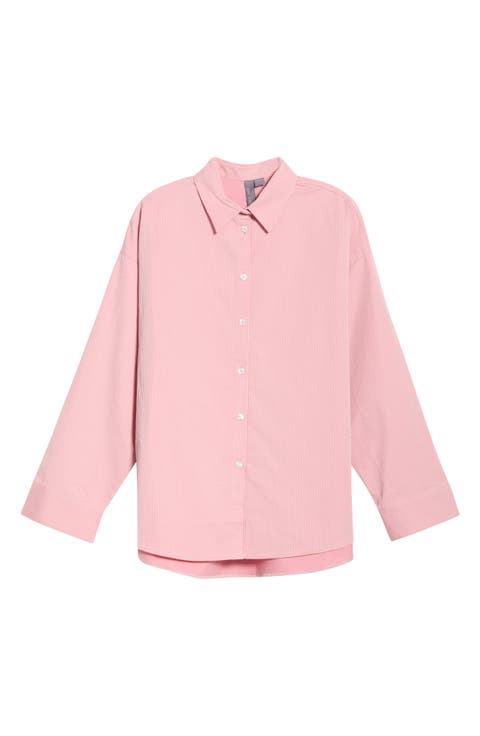 Summer Stripe Button-Up Shirt